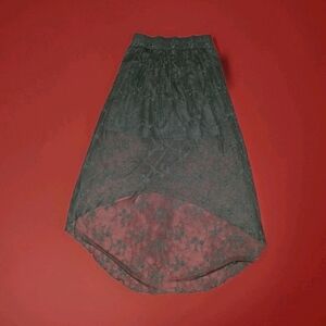 Elegant Black Sheer Women's Skirt